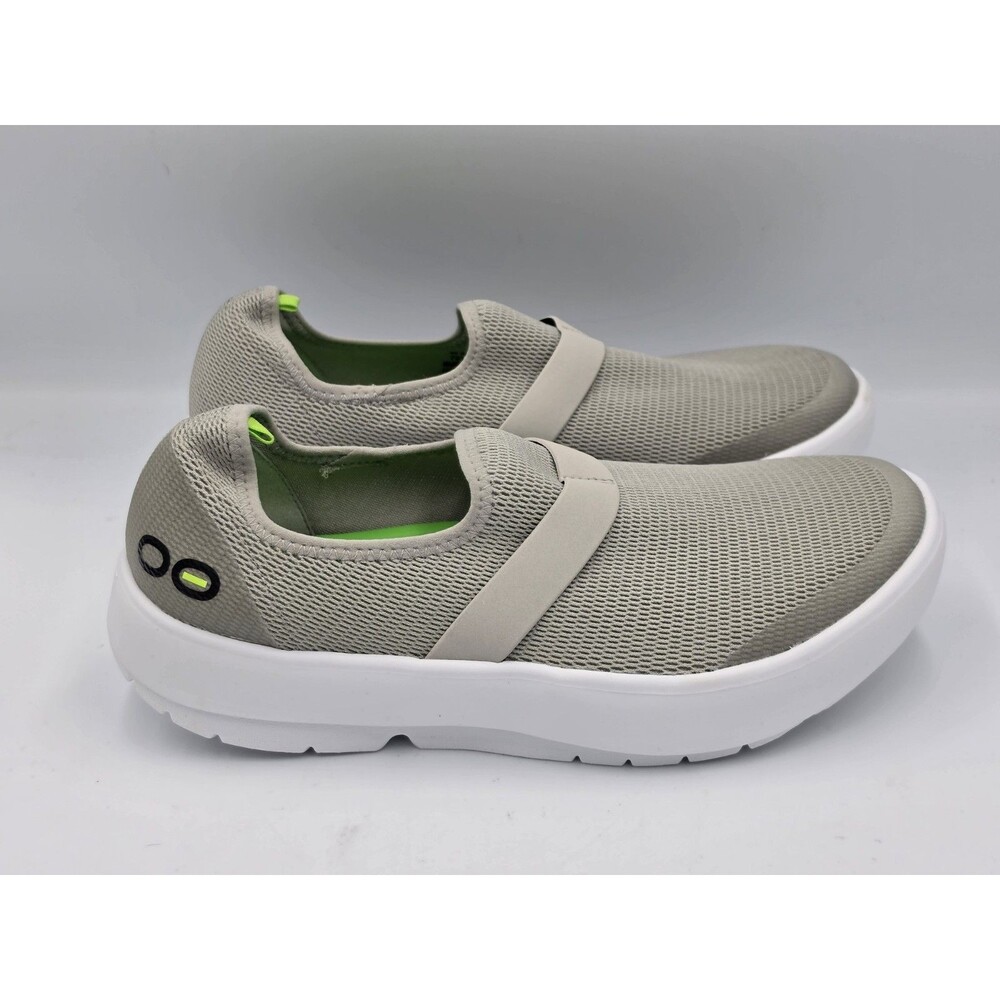 OOFOS OOmg Unisex Shoes Womens 9 Low Gray Mesh Slip On Recovery Comfort Slip On